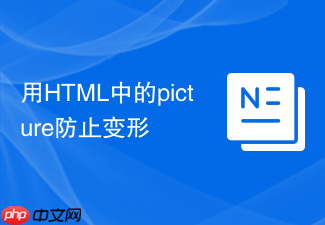用html中的picture防止变形
