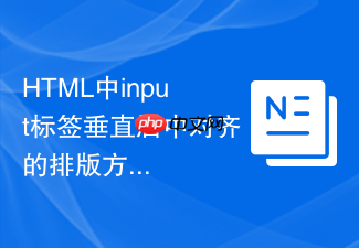 html中input标签垂直居中对齐的排版方法