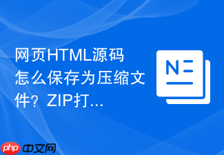 网页html源码怎么保存为压缩文件？zip打包保存技巧
