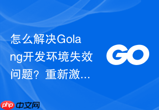 怎么解决golang开发环境失效问题?重新激活与验证方法