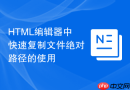 html编辑器中快速复制文件绝对路径的使用