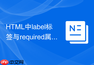 html中label标签与required属性配合使用技巧