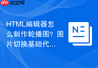 html编辑器怎么制作轮播图？图片切换基础代码