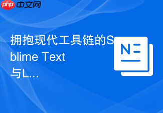拥抱现代工具链的sublime text与lsp配置必修课