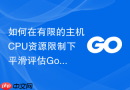 如何在有限的主机cpu资源限制下平滑评估golang模块的最佳并发度