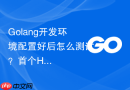 Golang开发环境配置好后怎么测试？首个Hello World运行教程