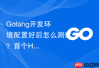 golang开发环境配置好后怎么测试?首个hello world运行教程