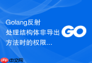 golang反射处理结构体非导出方法时的权限问题