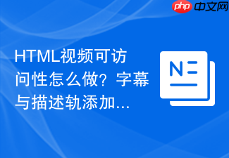 html视频可访问性怎么做?字幕与描述轨添加教程