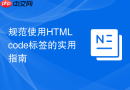 规范使用html code标签的实用指南