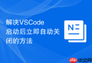 解决vscode启动后立即自动关闭的方法