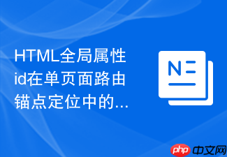 html全局属性id在单页面路由锚点定位中的优化实践
