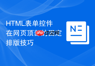 html表单控件在网页顶部的固定排版技巧