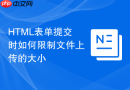 HTML表单提交时如何限制文件上传的大小