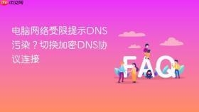 电脑网络受限提示dns污染?切换加密dns协议连接