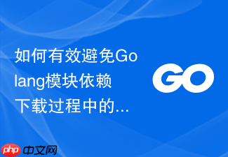 如何有效避免golang模块依赖下载过程中的重复拉取