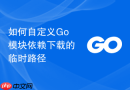 如何自定义Go模块依赖下载的临时路径