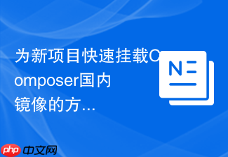 为新项目快速挂载composer国内镜像的方法
