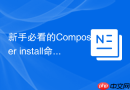 新手必看的Composer install命令基础教程