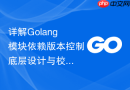 详解golang模块依赖版本控制底层设计与校验机制