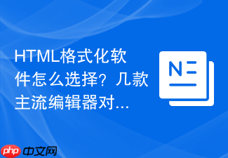 html格式化软件怎么选择?几款主流编辑器对比