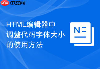 html编辑器中调整代码字体大小的使用方法