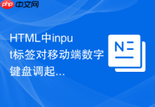 HTML中input标签对移动端数字键盘调起的优化