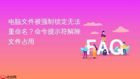 电脑文件被强制锁定无法重命名？命令提示符解除文件占用