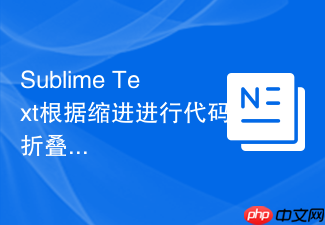 sublime text根据缩进进行代码折叠的原理与应用