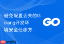 避免配置丢失的Golang开发环境安全迁移方案