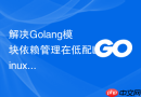 解决Golang模块依赖管理在低配Linux上构建卡死