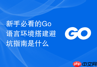 新手必看的go语言环境搭建避坑指南是什么