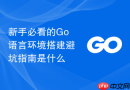 新手必看的go语言环境搭建避坑指南是什么