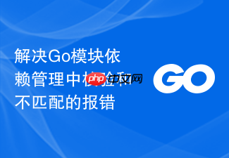 解决go模块依赖管理中校验和不匹配的报错