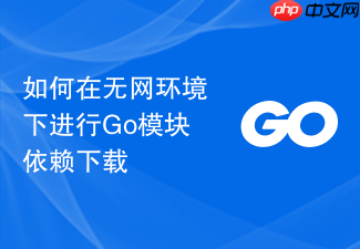 如何在无网环境下进行go模块依赖下载