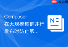 Composer在大规模集群并行发布时防止第三方包版本倒退策略