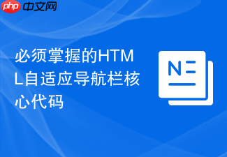 必须掌握的html自适应导航栏核心代码