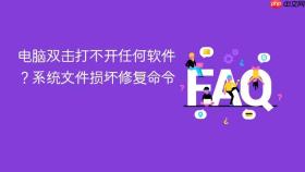 电脑双击打不开任何软件?系统文件损坏修复命令