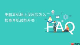 电脑耳机插上没反应怎么检查耳机线控开关