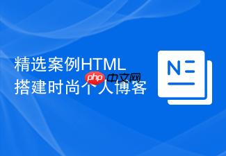 精选案例html搭建时尚个人博客