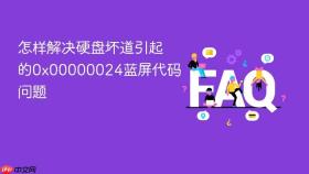 怎样解决硬盘坏道引起的0x00000024蓝屏代码问题