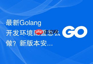 最新golang开发环境配置怎么做?新版本安装步骤