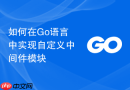 如何在Go语言中实现自定义中间件模块