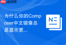 为什么你的Composer中文镜像总是显示更新失败