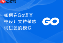 如何在Go语言中设计支持敏感词过滤的模块
