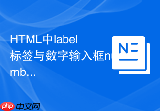 html中label标签与数字输入框number的配合