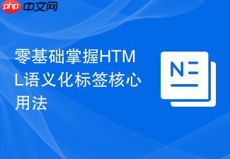 零基础掌握html语义化标签核心用法