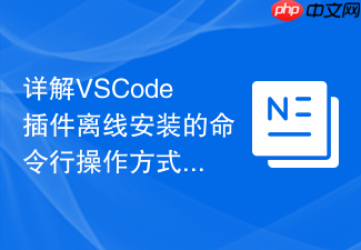 详解vscode插件离线安装的命令行操作方式