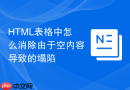 HTML表格中怎么消除由于空内容导致的塌陷