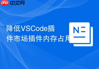 降低vscode插件市场插件内存占用